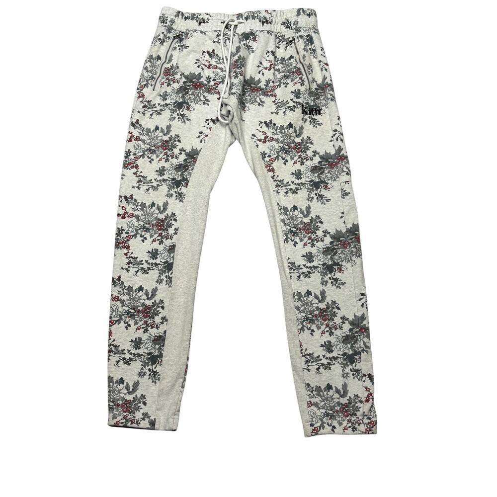 Kith Floral Bleecker Sweatpants Small Slim Joggers Streetwear Loungewear